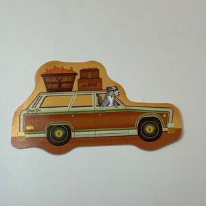 Dutch Bros Coffee September 2025 Sticker Station Wagon Woodie Dog Pumpkins Fall